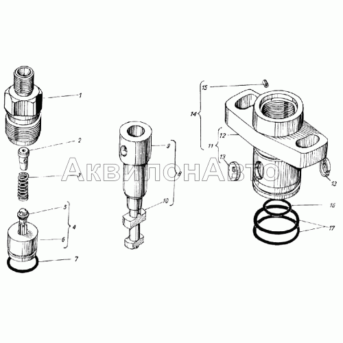 Секция топливного насоса высокого давления