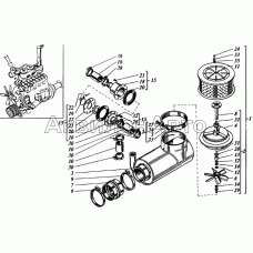 Воздухозаборник и клапан эжектора