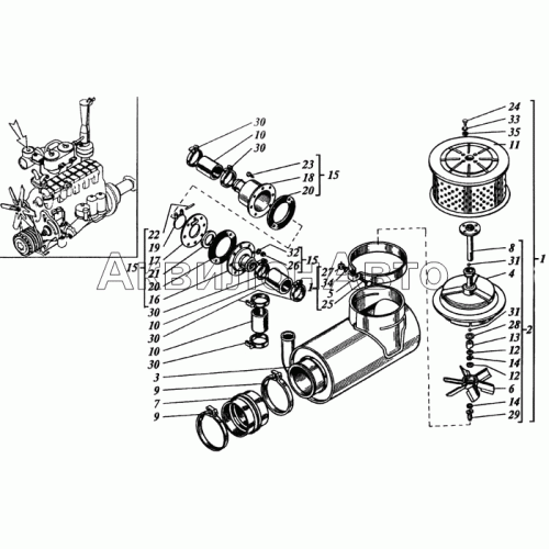 Воздухозаборник и клапан эжектора Воздухозаборник и клапан эжектора