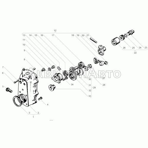 Корпус регулятора частоты вращения