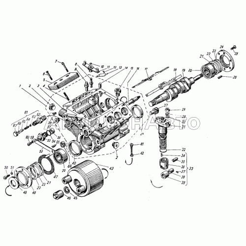Корпус топливного насоса высокого давления Корпус топливного насоса высокого давления