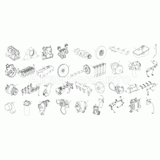 Схема деления двигателя ЯМЗ-5341-10 на сборочные единицы