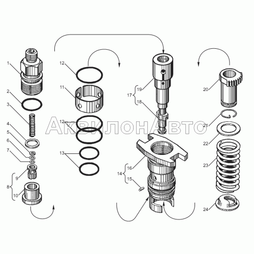Секция топливного насоса высокого давления