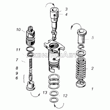 Секция топливного насоса высокого давления