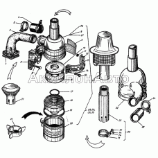 Воздухоочиститель с моноциклоном