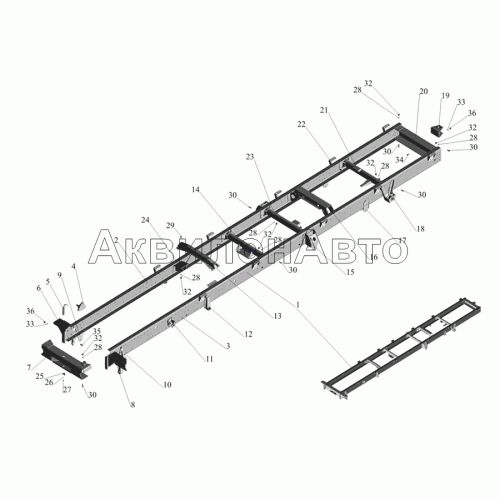 Рама. 437030-2800010, 437030-2800010-010