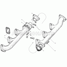 Газопровод ЯМЗ-240М2,ЯМЗ-240М2