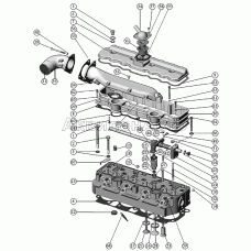 Установка головки цилиндров и впускного тракта. Клапаны и толкатели клапанов.
