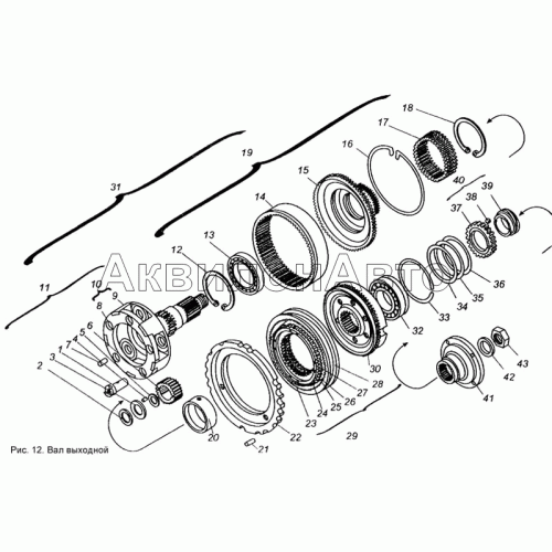 Вал выходной