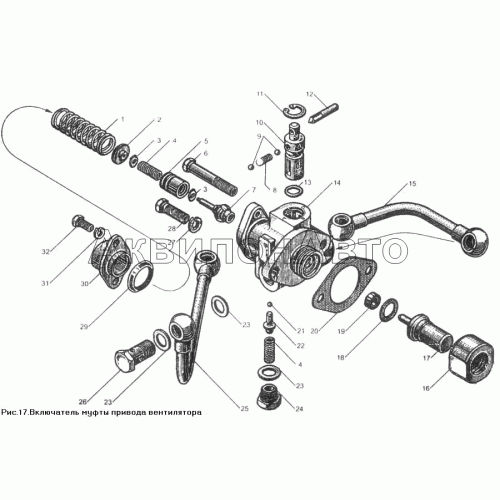 Включатель муфты привода вентилятора