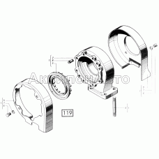 Корпус средний СМД-17,-17Н.01,-17Н.02,-17Н.03,-17Н.04,-18,-18Н.01,-18Н.02,-18Н.03,-18Н.04