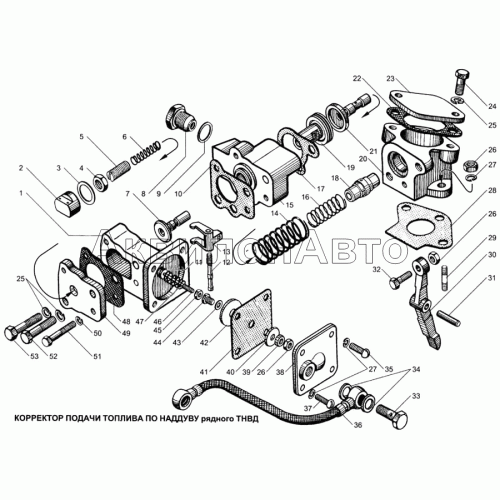 Корректор подачи топлива по наддуву рядного ТНВД