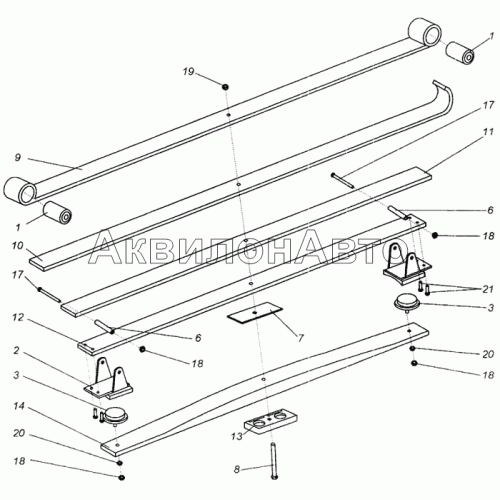 Рессора задняя