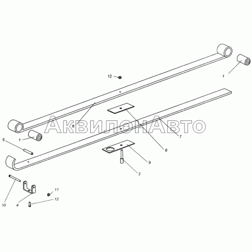 Рессора передняя