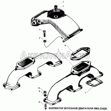 Коллектор впускной двигателя ЯМЗ-236ДК