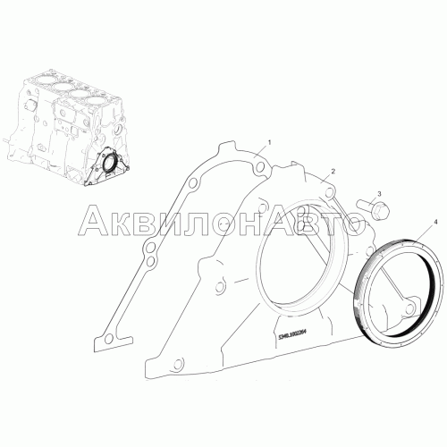 Крышка блока передняя Крышка блока передняя