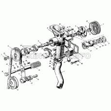 Водяной насос и натяжитель