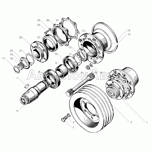 Привод вспомогательных агрегатов