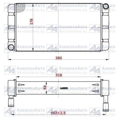 Радиатор отопителя  LUZAR (64221А-8101060-01)