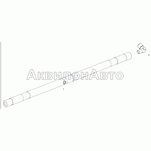 236H-1011427 Труба системы охлаждения поршней левая в сборе