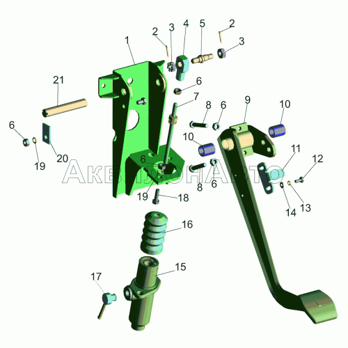 Основание педали 64226-1602004, 64221-1602004-10