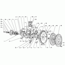 Вал коленчатый. Поршень с шатуном. Маховик Вал коленчатый. Поршень с шатуном. Маховик