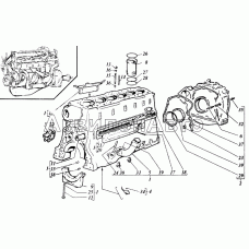 Блок-картер и картер маховика