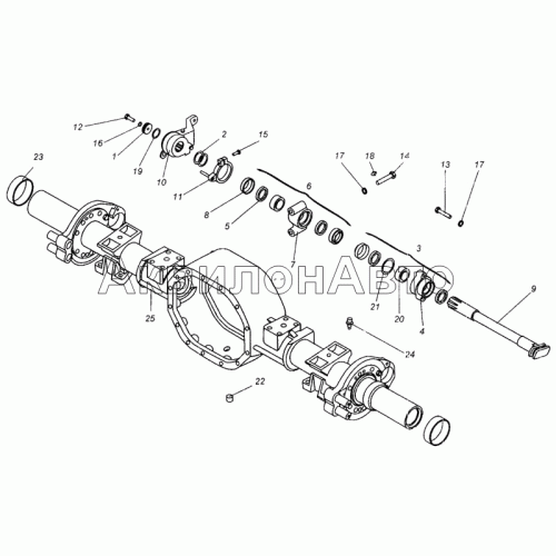 Привод тормозного механизма задних колес
