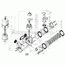 Теплообменник водомасляный с центрифугой СМД-31, -31А, -31.01, 31Б.04