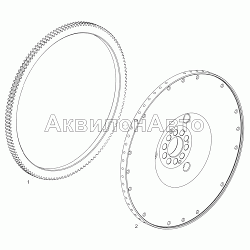 5340.1005118 Маховик с ободом