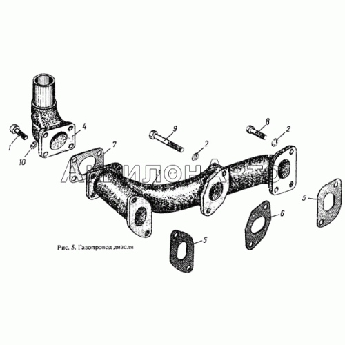 Газопровод дизеля Газопровод дизеля