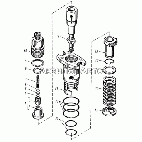 Секция топливного насоса высокого давления