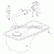 5344.1009005 Установка картера масляного (ЯМЗ-53442)
