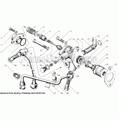 Включатель муфты привода вентилятора