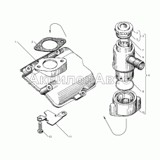 Вентиляция картера двигателя с индивидуальными головками цилиндров