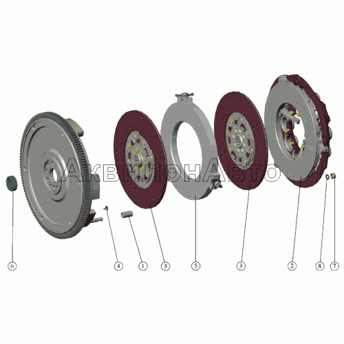 Установка муфты сцепления Установка муфты сцепления