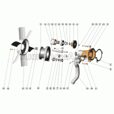 Установка водяного насоса Установка вентилятора Установка водяного насоса Установка вентилятора