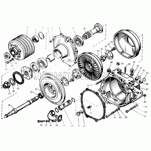Гидромуфта привода вентилятора