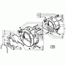 Картер маховика СМД-21, -22, 22А, 23, 23.01, 23.02, 24, 24.01, 24.02