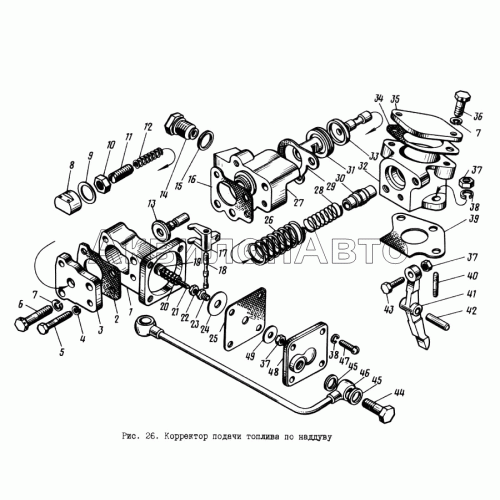 Коллектор подачи топлива по наддуву