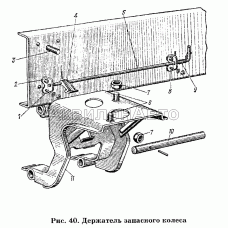 Держатель запасного колеса