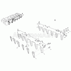 Труба распределительная (для двигателей ЯМЗ-536, ЯМЗ-5361, ЯМЗ-5363) 536-30-130300-010