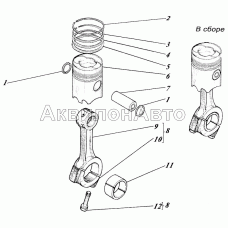 Поршень с шатуном 463-03с1