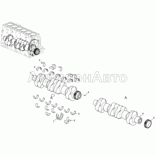 Вал коленчатый
