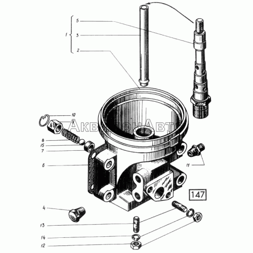 Центрифуга масляная полнопоточная СМД-14НГ,-14БН,-15Н,-19,-20