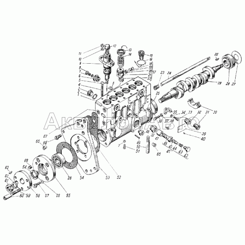 Корпус топливного насоса высокого давления