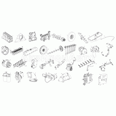 Схема деления двигателей ЯМЗ-5362, ЯМЗ-536-40 на сборочные единицы