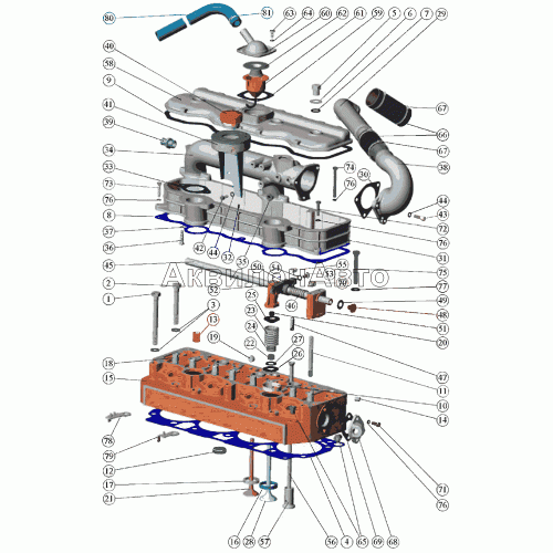 Установка головки цилиндров и впускного тракта Клапаны и толкатели клапанов