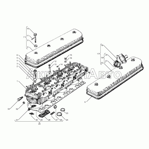 Общая головка цилиндров