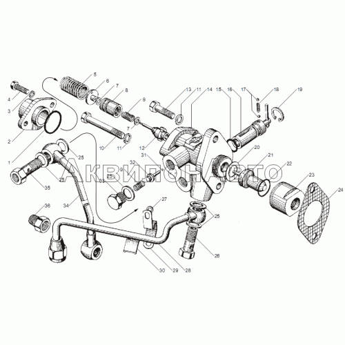 Выключатель муфты привода вентилятора двигателя ЯМЗ-238НД5